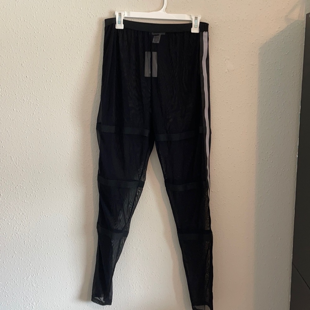 Plus size Reflective mesh leggings